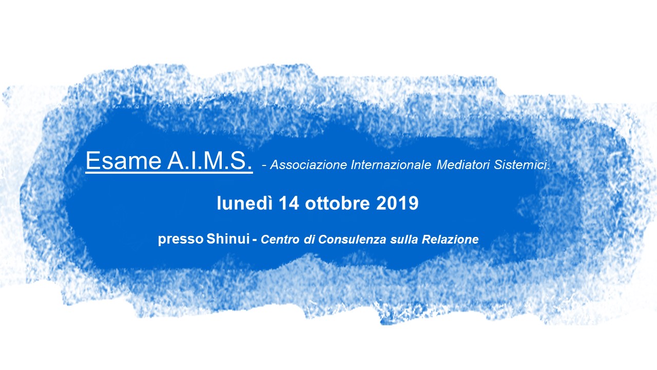 Esame A.I.M.S. - 14 Ottobre 2019